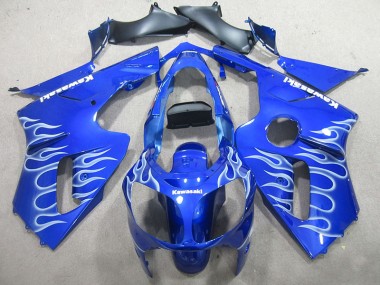 Blau weiße Flamme 00-01 Kawasaki ZX12R Motorrad Verkleidung
