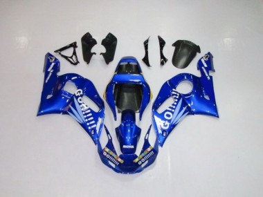 Blau weiße Go Motul 98-02 Yamaha YZF R6 Motorrad Verkleidung