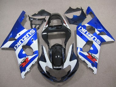 Blau weißer Aufkleber 00-02 Suzuki GSXR 1000 Motorrad Verkleidung
