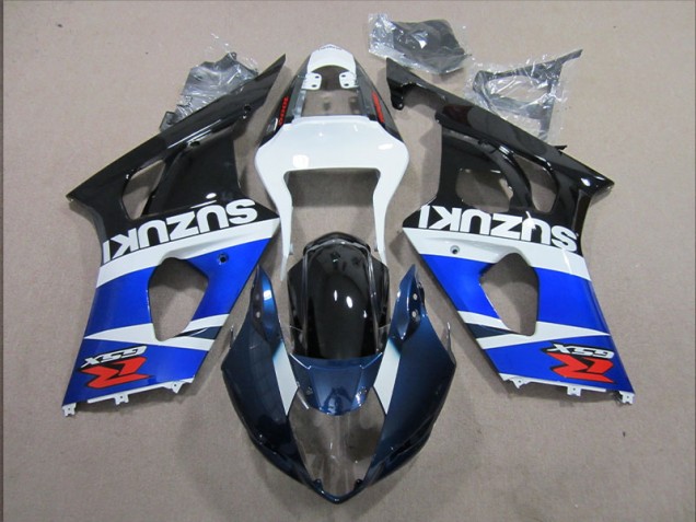 Blau weißer Aufkleber 03-04 Suzuki GSXR 1000 Motorrad Verkleidung Blau weißer Aufkleber 03-04 Suzuki GSXR 1000 Motorrad Verkleidung