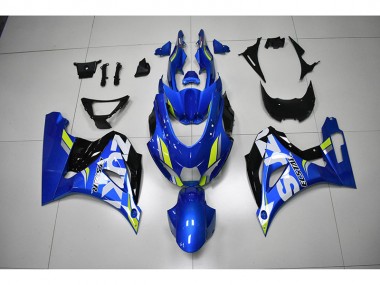 Blau weißer Aufkleber 17-21 Suzuki GSXR 1000 Motorrad Verkleidung