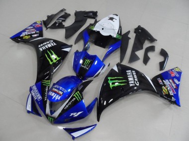 BlauSchwarz Monster 09-11 Yamaha YZF R1 Motorrad Verkleidung