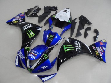 BlauSchwarz Monster 12-14 Yamaha YZF R1 Motorrad Verkleidungen