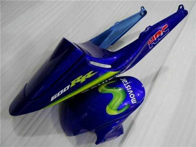 Blaugrün Movistar Castrol 03-04 Honda CBR600RR Motorrad Verkleidung Blaugrün Movistar Castrol 03-04 Honda CBR600RR Motorrad Verkleidung