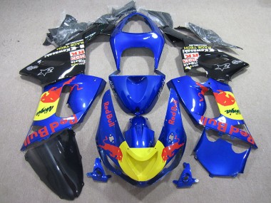 Blaur Rot Bull Ninja 05-06 Kawasaki ZX6R Motorrad Verkleidung