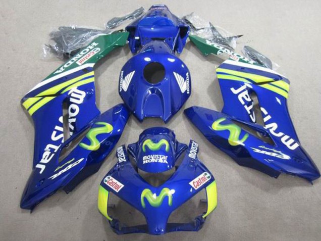 Blaus Movistar Castrol 04-05 Honda CBR1000RR Motorrad Verkleidung Blaus Movistar Castrol 04-05 Honda CBR1000RR Motorrad Verkleidung