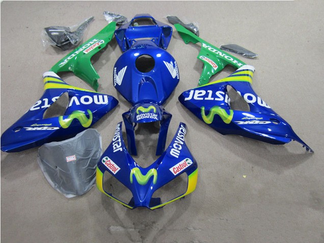 Blaus Movistar Castrol 06-07 Honda CBR1000RR Motorrad Verkleidung Blaus Movistar Castrol 06-07 Honda CBR1000RR Motorrad Verkleidung