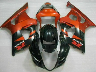 Braun Schwarz 03-04 Suzuki GSXR 1000 Motorrad Verkleidung