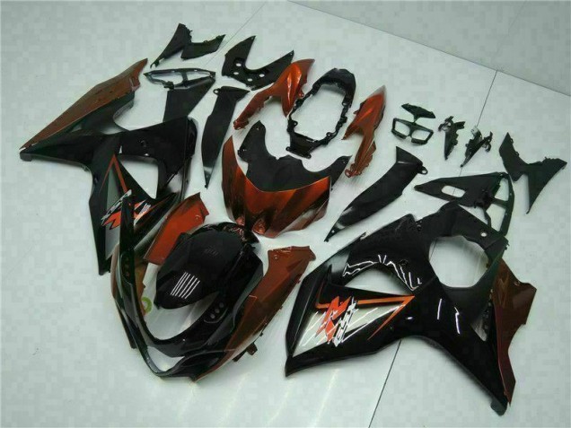 Braun Schwarz 09-16 Suzuki GSXR 1000 Motorrad Verkleidung Braun Schwarz 09-16 Suzuki GSXR 1000 Motorrad Verkleidung