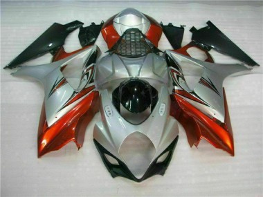 Braun Silber 07-08 Suzuki GSXR 1000 Motorrad Verkleidung