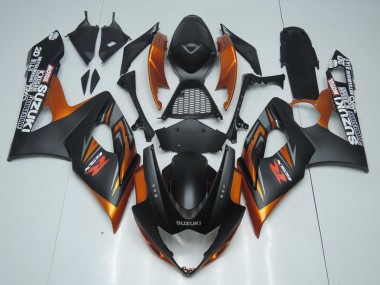 Braun und Matt schwarz 05-06 Suzuki GSXR 1000 Motorrad Verkleidung