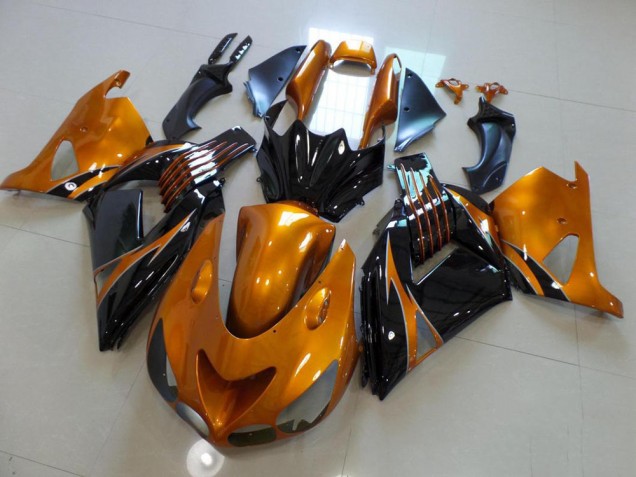 Braun und Schwarz kein Aufkleber 06-11 Kawasaki ZX14R ZZR1400 Motorrad Verkleidung Braun und Schwarz kein Aufkleber 06-11 Kawasaki ZX14R ZZR1400 Motorrad Verkleidung