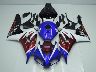 Burgunderrot und Blau 06-07 Honda CBR1000RR Motorrad Verkleidung