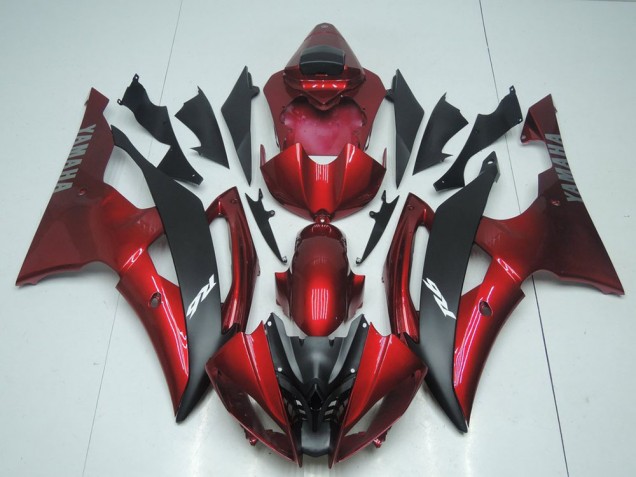 CUndy Rot und Schwarz 08-16 Yamaha YZF R6 Motorrad Verkleidung CUndy Rot und Schwarz 08-16 Yamaha YZF R6 Motorrad Verkleidung