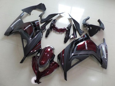 Dunkel rot und Grau 13-16 Kawasaki ZX300R Motorrad Verkleidung