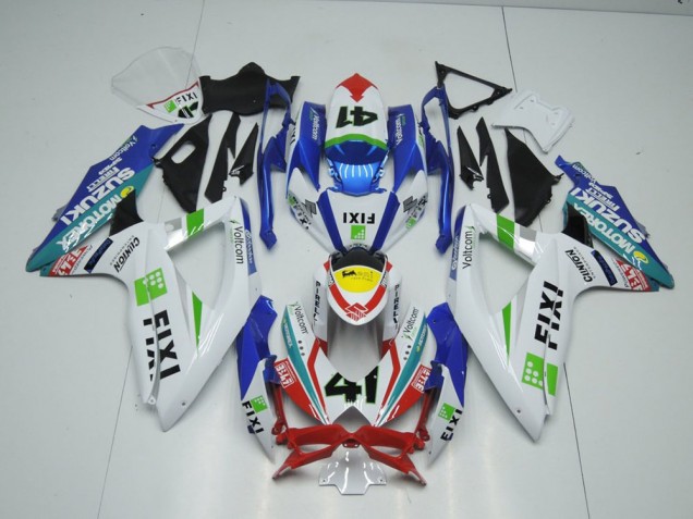 Fixi Hellblau 09-16 Suzuki GSXR 1000 Motorrad Verkleidung Fixi Hellblau 09-16 Suzuki GSXR 1000 Motorrad Verkleidung