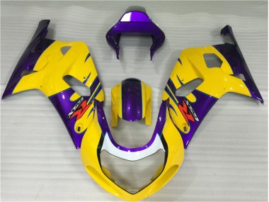 Gelb 01-03 Suzuki GSXR 600/750 Motorrad Verkleidung