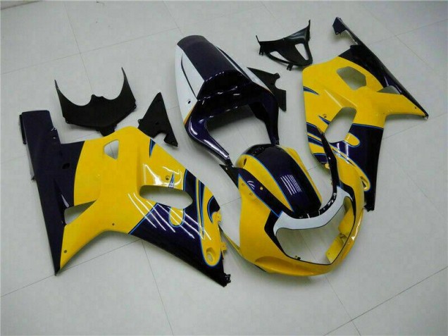 Gelb 01-03 Suzuki GSXR 600/750 Motorrad Vollverkleidung Gelb 01-03 Suzuki GSXR 600/750 Motorrad Vollverkleidung