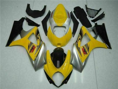 Gelb 07-08 Suzuki GSXR 1000 Motorrad Vollverkleidung