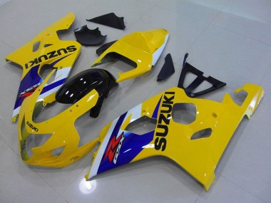 Gelb Blau 04-05 Suzuki GSXR 750 Motorrad Verkleidung