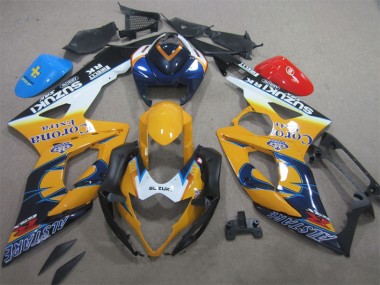 Gelb Blau Corona Extra 05-06 Suzuki GSXR 1000 Motorrad Verkleidung