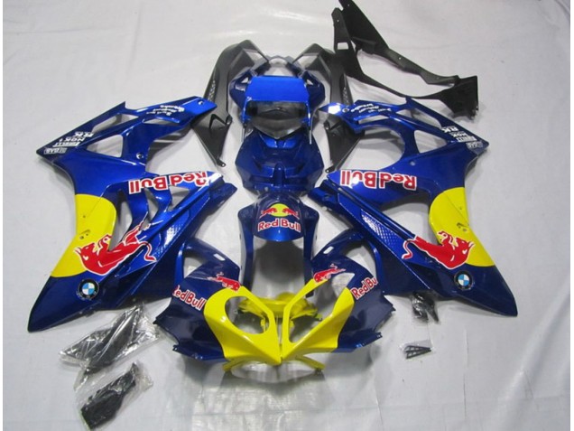Gelb Blau Red Bull 09-14 BMW S1000RR Motorrad Verkleidung Gelb Blau Red Bull 09-14 BMW S1000RR Motorrad Verkleidung