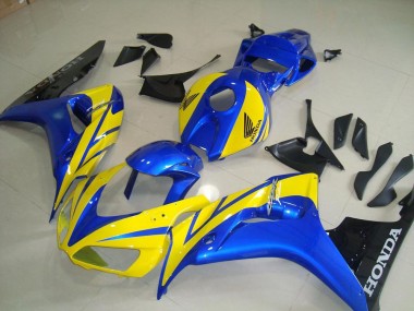 Gelb Blau Schwarz 06-07 Honda CBR1000RR Motorrad Verkleidung