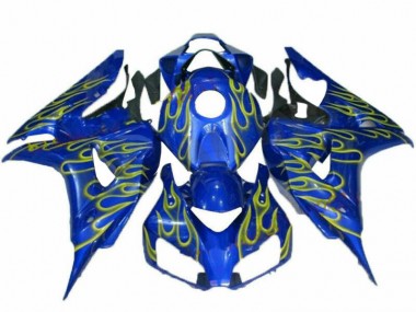 Gelb Flamme Blau 06-07 Honda CBR1000RR Motorrad Verkleidung