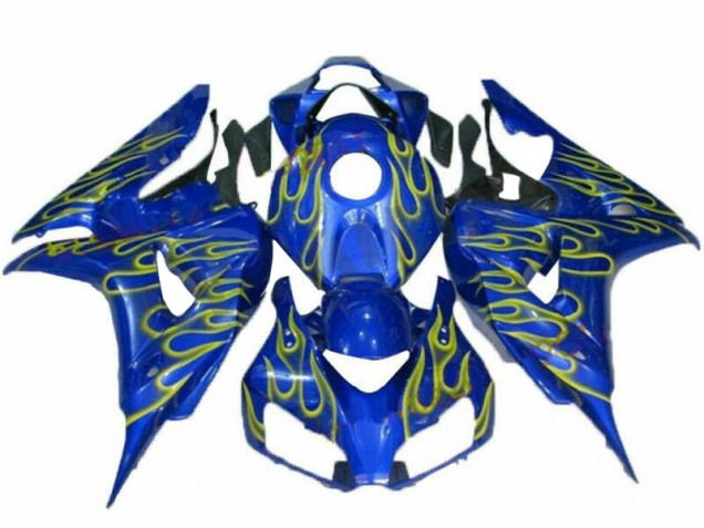 Gelb Flamme Blau 06-07 Honda CBR1000RR Motorrad Verkleidung Gelb Flamme Blau 06-07 Honda CBR1000RR Motorrad Verkleidung