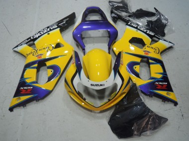 Gelb Lila 01-03 Suzuki GSXR 600 Motorrad Verkleidung
