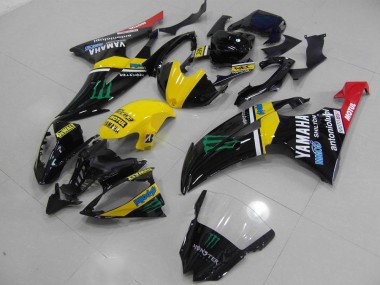 Gelb Monster 08-16 Yamaha YZF R6 Motorrad Vollverkleidung