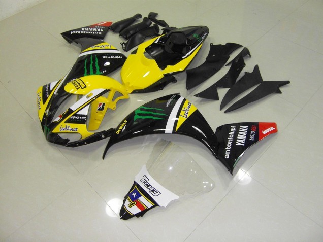 Gelb Monster 12-14 Yamaha YZF R1 Motorrad Verkleidung Gelb Monster 12-14 Yamaha YZF R1 Motorrad Verkleidung