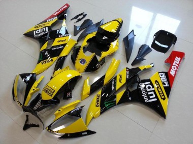 Gelb Monster Lupi 06-07 Yamaha YZF R6 Motorrad Verkleidung