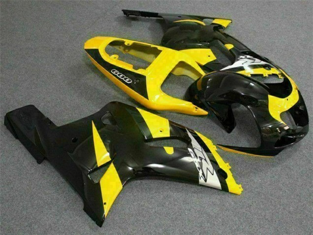 Gelb Schwarz 01-03 Suzuki GSXR 600/750 Motorrad Verkleidung Gelb Schwarz 01-03 Suzuki GSXR 600/750 Motorrad Verkleidung