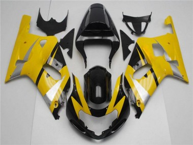 Gelb Schwarz 01-03 Suzuki GSXR 600/750 Motorrad Verkleidungen