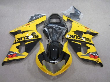 Gelb Schwarz 01-03 Suzuki GSXR 600 Motorrad Verkleidung