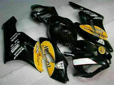 Gelb Schwarz 04-05 Honda CBR1000RR Motorrad Verkleidung