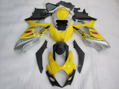 Gelb Schwarz 07-08 Suzuki GSXR 1000 Motorrad Verkleidung