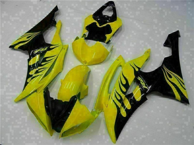 Gelb Schwarz 08-16 Yamaha YZF R6 Motorrad Verkleidung Gelb Schwarz 08-16 Yamaha YZF R6 Motorrad Verkleidung