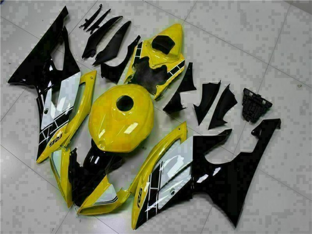 Gelb Schwarz 08-16 Yamaha YZF R6 Motorrad Vollverkleidung Gelb Schwarz 08-16 Yamaha YZF R6 Motorrad Vollverkleidung