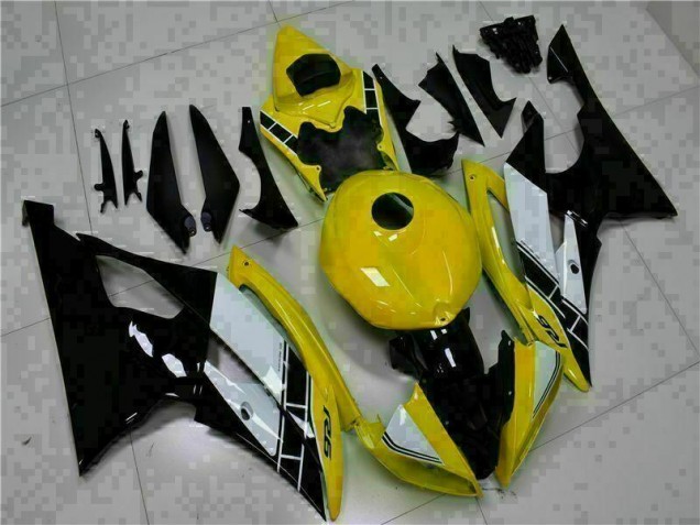 Gelb Schwarz 08-16 Yamaha YZF R6 Motorrad Vollverkleidung Gelb Schwarz 08-16 Yamaha YZF R6 Motorrad Vollverkleidung