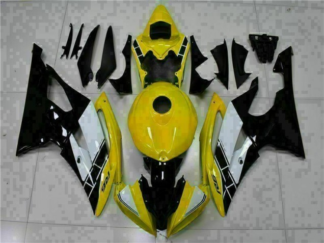 Gelb Schwarz 08-16 Yamaha YZF R6 Motorrad Vollverkleidung Gelb Schwarz 08-16 Yamaha YZF R6 Motorrad Vollverkleidung