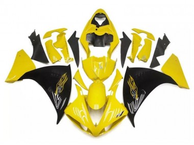 Gelb Schwarz 09-11 Yamaha YZF R1 Motorrad Verkleidung