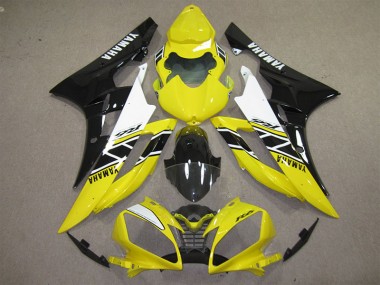 Gelb Schwarz Aufkleber 06-07 Yamaha YZF R6 Motorrad Verkleidung