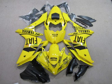 Gelb Schwarz Motul Fiat 07-08 Yamaha YZF R1 Motorrad Verkleidung