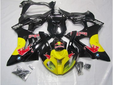 Gelb Schwarz Red Bull 09-14 BMW S1000RR Motorrad Verkleidung