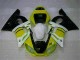 Gelb Weiß 98-02 Yamaha YZF R6 Motorrad Verkleidung Gelb Weiß 98-02 Yamaha YZF R6 Motorrad Verkleidung
