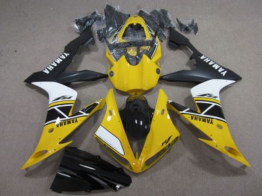 Gelb Weiß Schwarz 04-06 Yamaha YZF R1 Motorrad Verkleidung