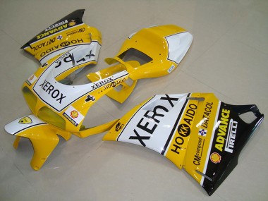 Gelb Weiß Xerox 93-05 Ducati 748 916 996 996S Motorrad Vollverkleidung