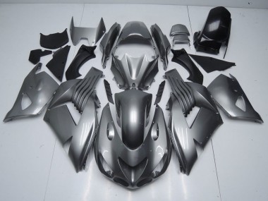 Glänzend Grau 06-11 Kawasaki ZX14R ZZR1400 Motorrad Verkleidung